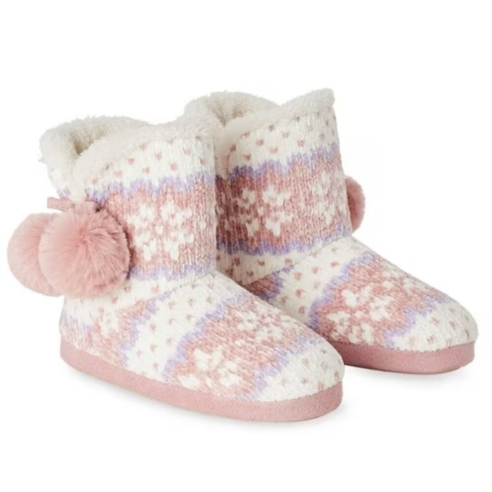 Time and Tru Women's Boot Slip On Bootie Slippers  Size 5-6